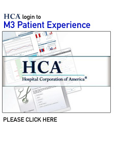 HCA login to M3 Patient Experience